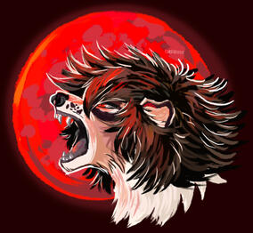 River Team WereWolf ArtFight Promotional Illustration