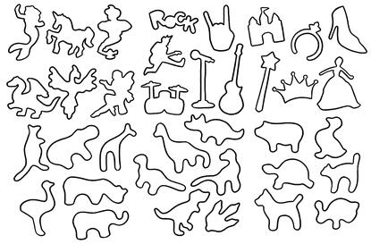 Silly Bandz Linework Tattoo Flash Silly Bandz Linework Tattoo Flash