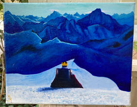 "Enjoy the Silence" Depeche Mode Music Video Still, Acrylic on Canvas