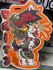 Fritz Traditional Chibi Mixed Media Badge Commission Fritz Traditional Chibi Mixed Media Badge Commission