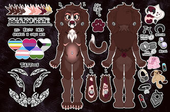 Thatcher Corgi X Spaniel Two-Sided Reference Sheet